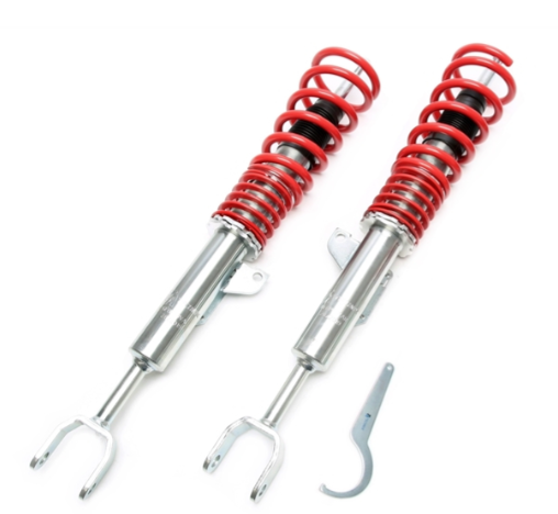 TA-Technix korkeussäädettävät etutolpat BMW F11 – coilover-etuakseli